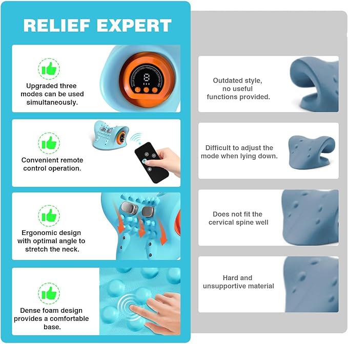 EMS Neck Massager with Heat - Electric Muscle Relaxation for Neck & Shoulder Comfort | UAE